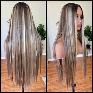 Human Hair Blended Lace Front Wig